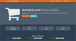 Desktop Screenshot of destekcin.com